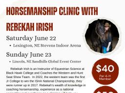 Horsemanship Clinic with Rebekah Irish