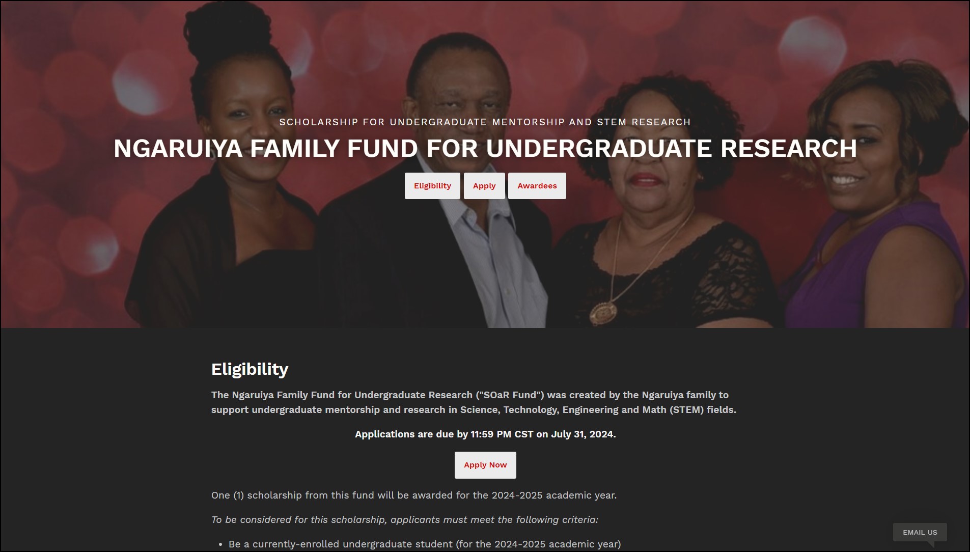 Ngaruiya Family Fund for Undergraduate Research