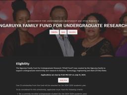 Ngaruiya Family Fund for Undergraduate Research