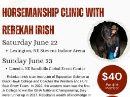 Horsemanship Clinic with Rebekah Irish
