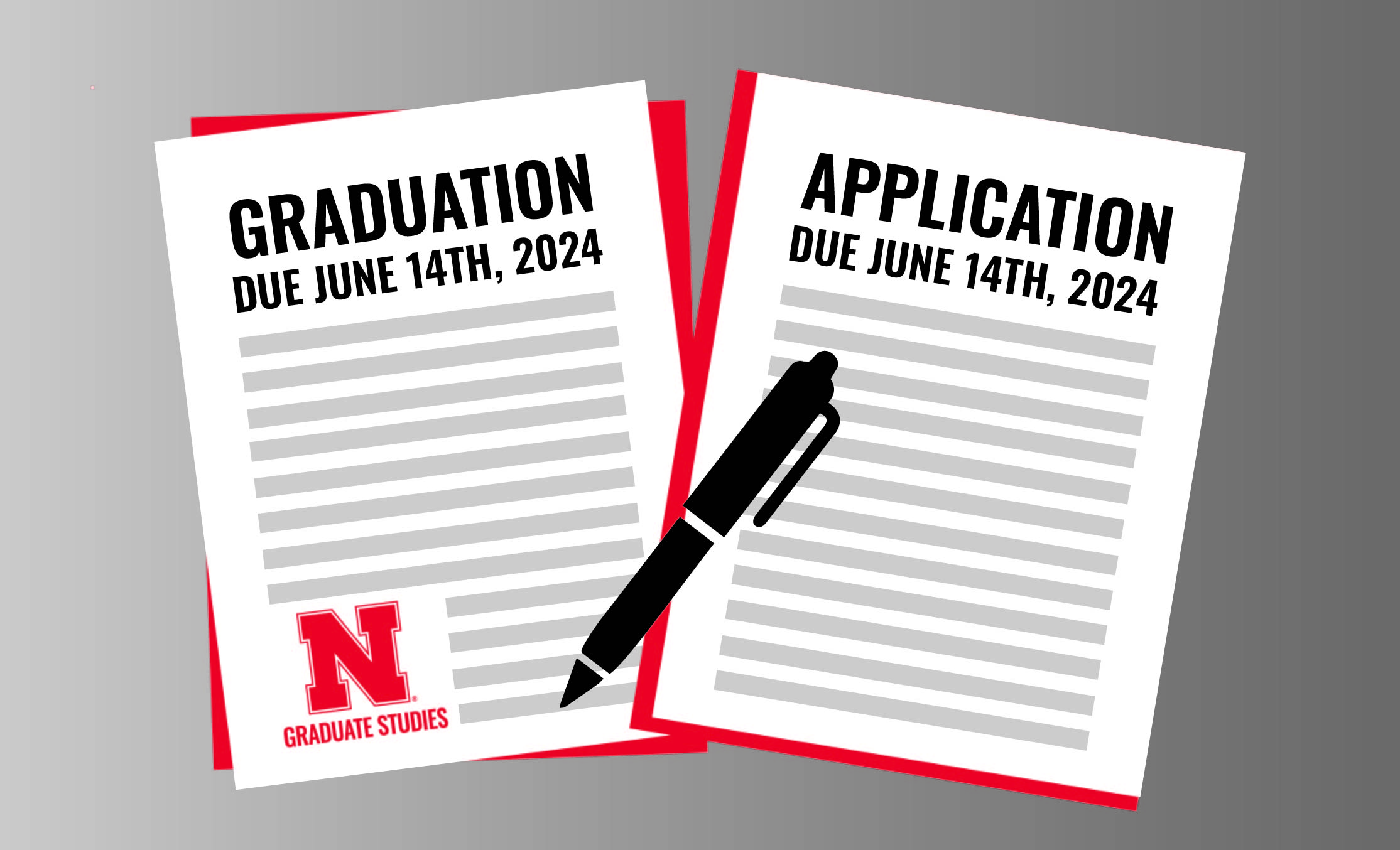 Application for Graduation Due June 14