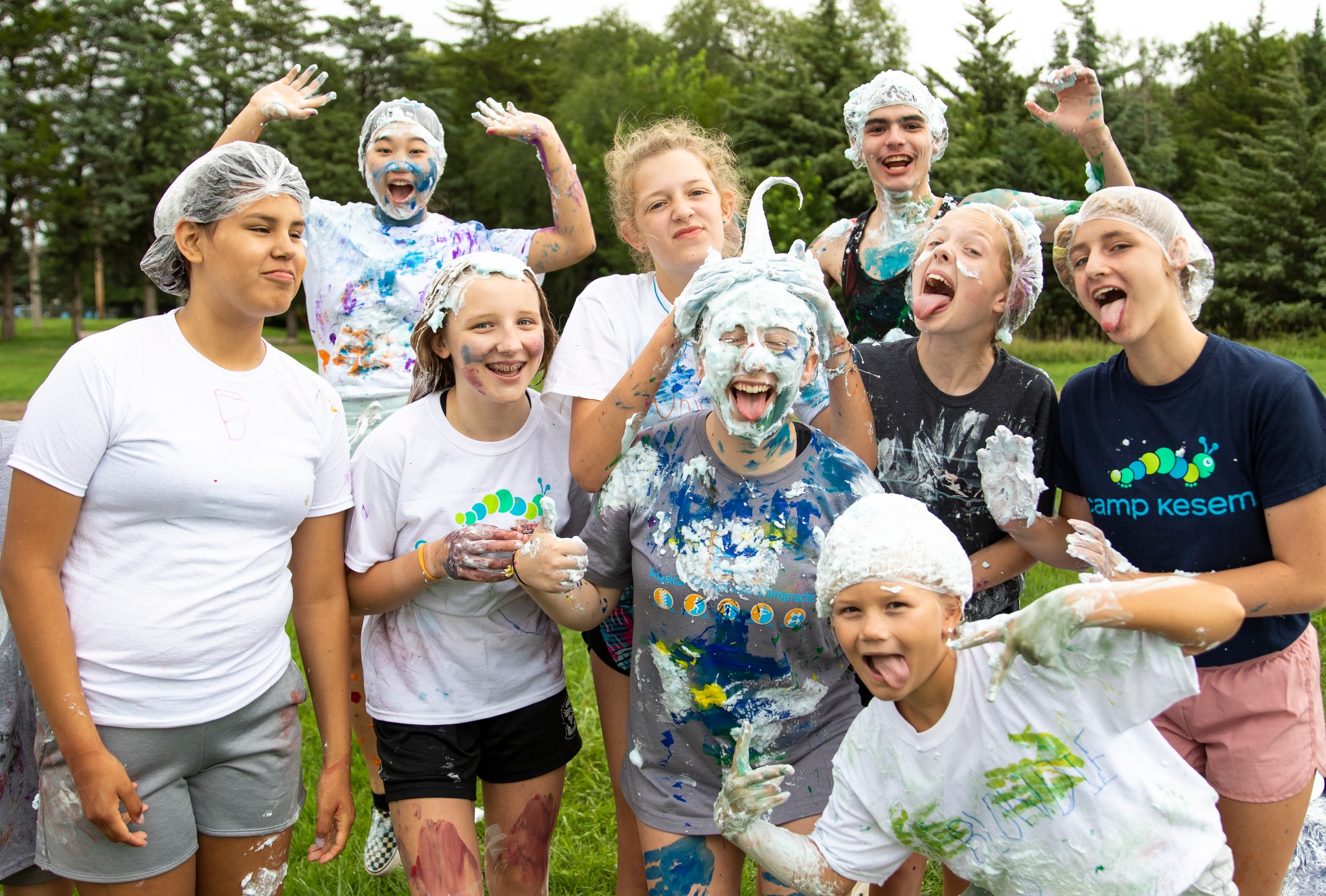 Campers enjoy "Messy Olympics" at Camp Kesem