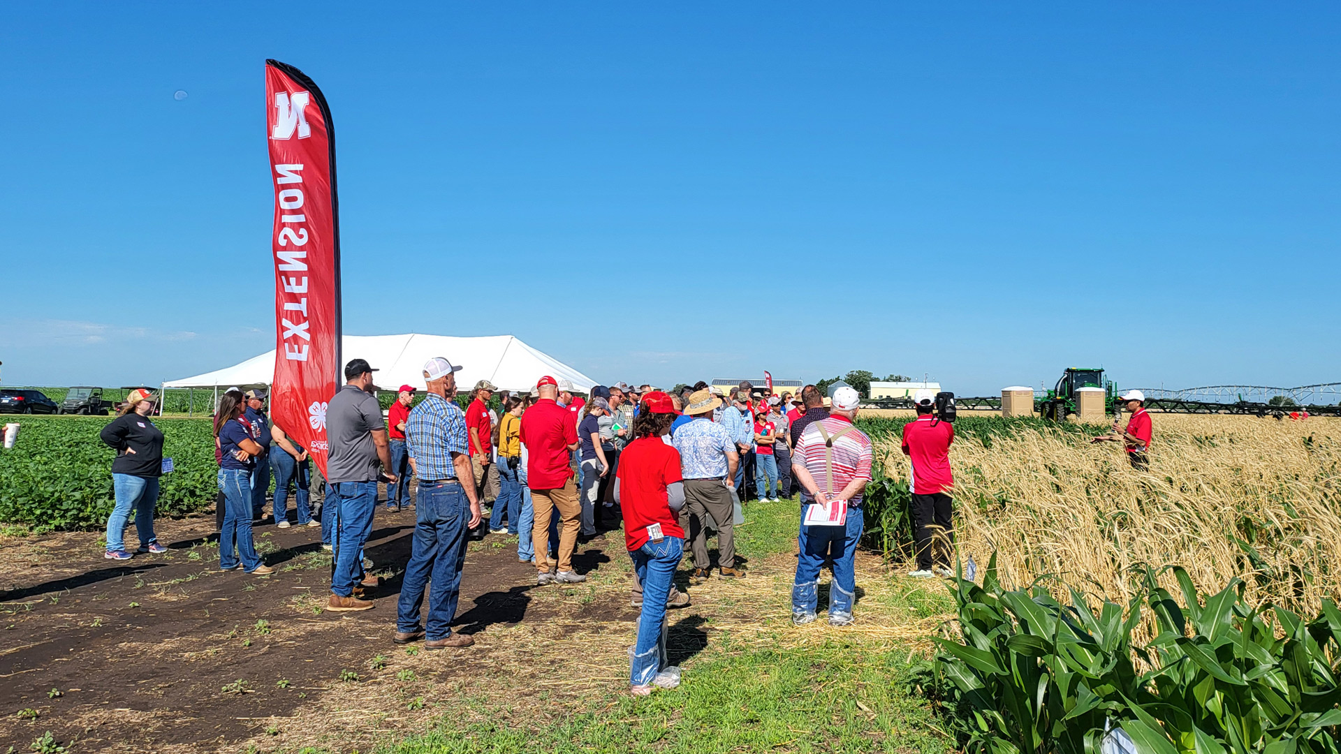 Amit Jhala discusses a project titled "Critical Time of Cereal Rye Termination for Better Palmer Amaranth Suppression After Corn Planting."