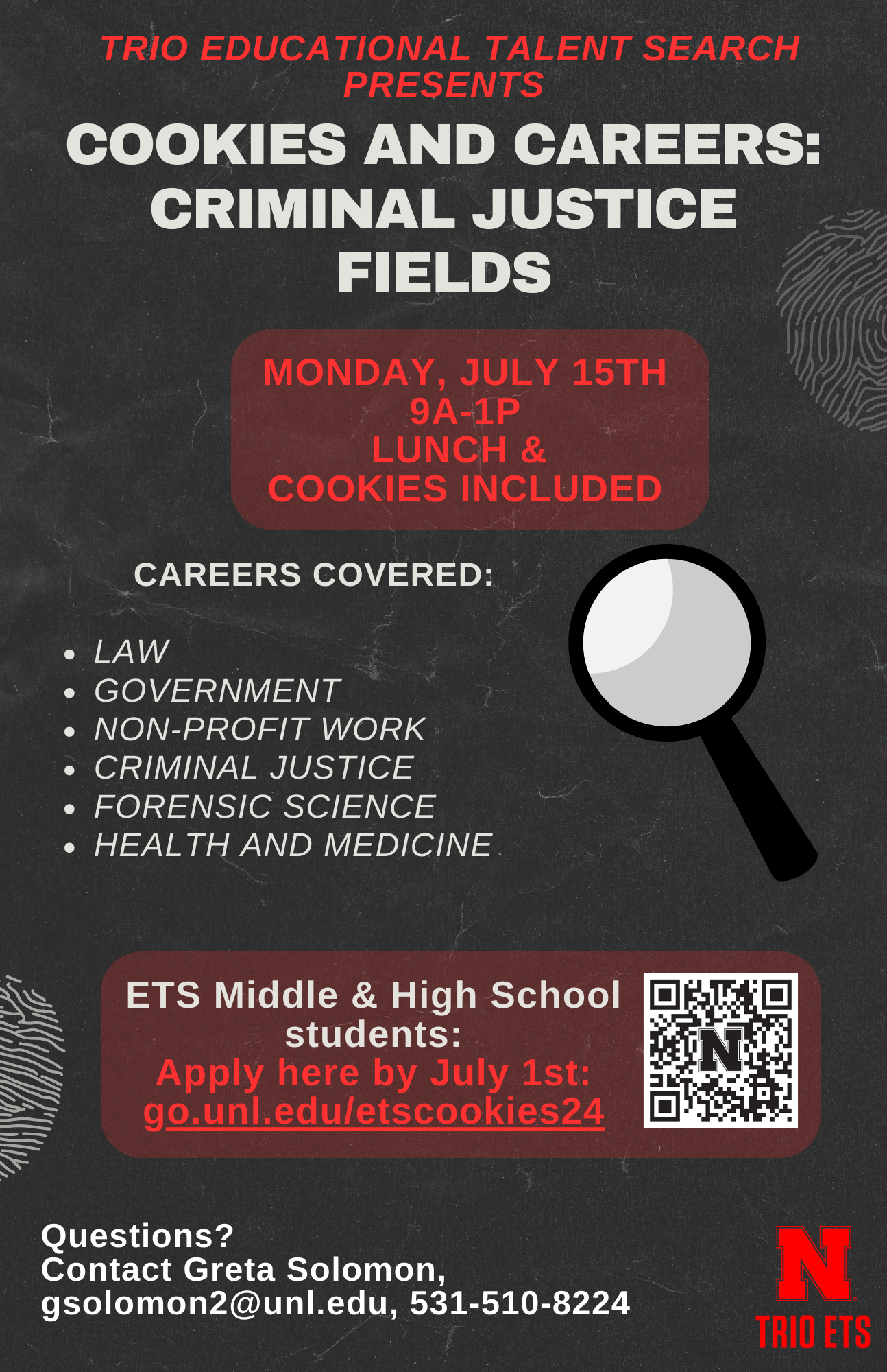 Cookies and Careers Flyer