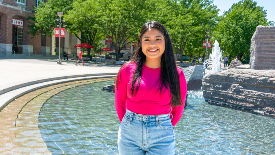 Michelle Garcia-Barillas, a secondary social science major, was inspired to become an New Student Enrollment leader after the one-to-one connection she and her family experienced.