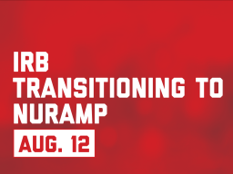 IRB’s first NuRamp training sessions July 29-30, Aug. 5-6