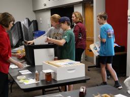 Lancaster County 4-H families dropping off their static exhibits for 2023 State Fair