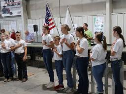 4-H rabbit flag ceremony at 2024 Lancaster County Super Fair