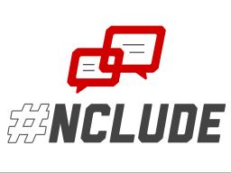 NCLUDE logo with dialogue boxes