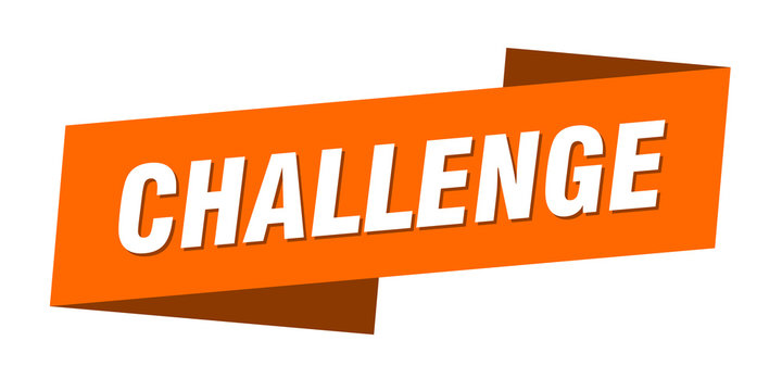 The word Challenge on an orange banner