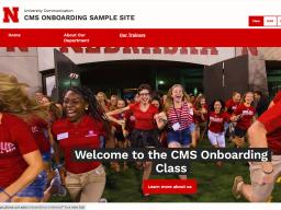 Screen capture of CMS Onboarding training site