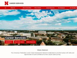 Screenshot of Career Services website in Next-Gen CMS