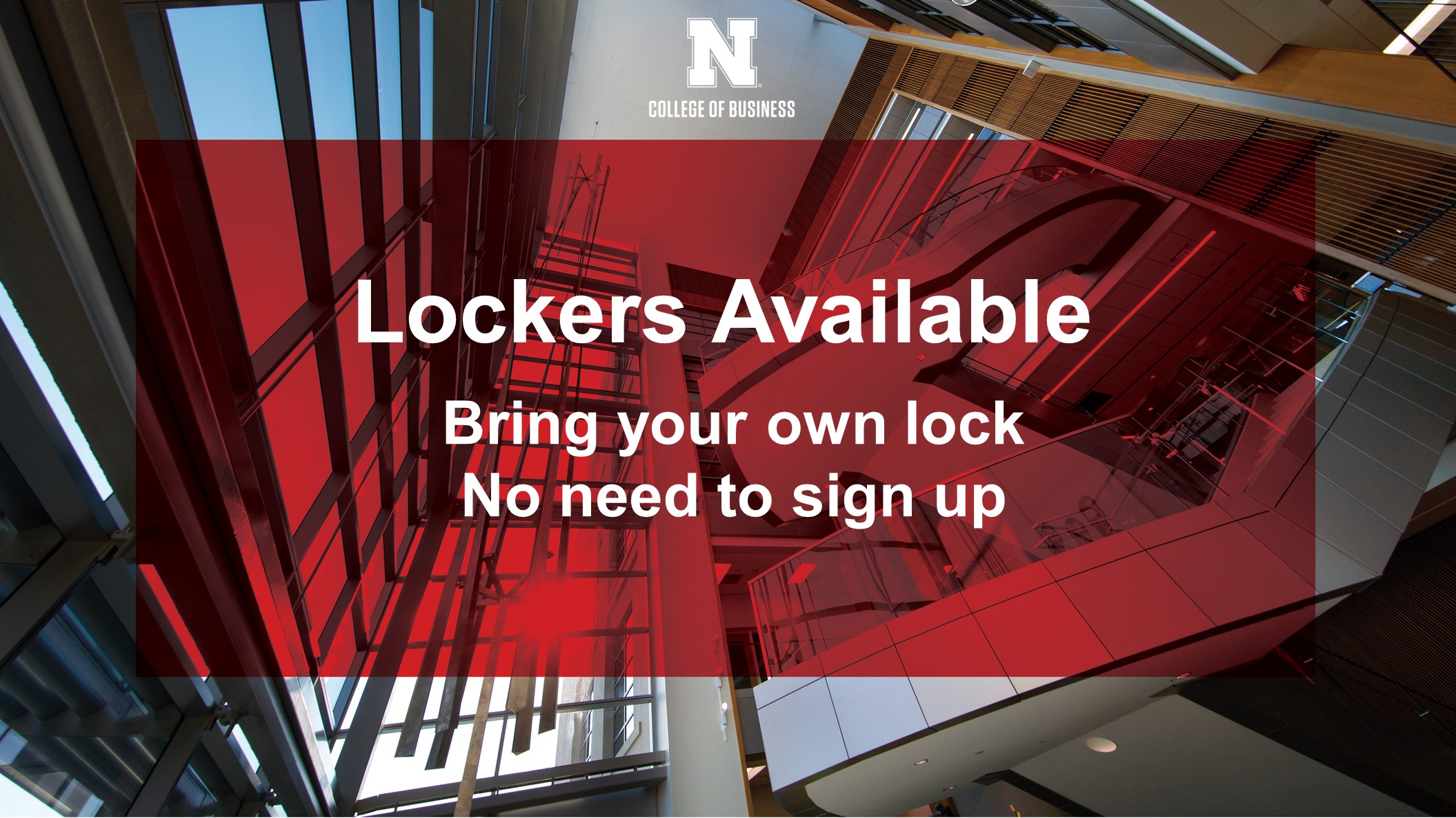 Lockers Available for Fall Semester | Announce | University of Nebraska ...