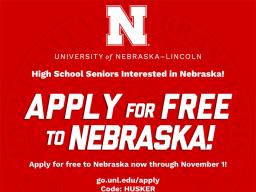 Apply for fee to Nebraska graphic