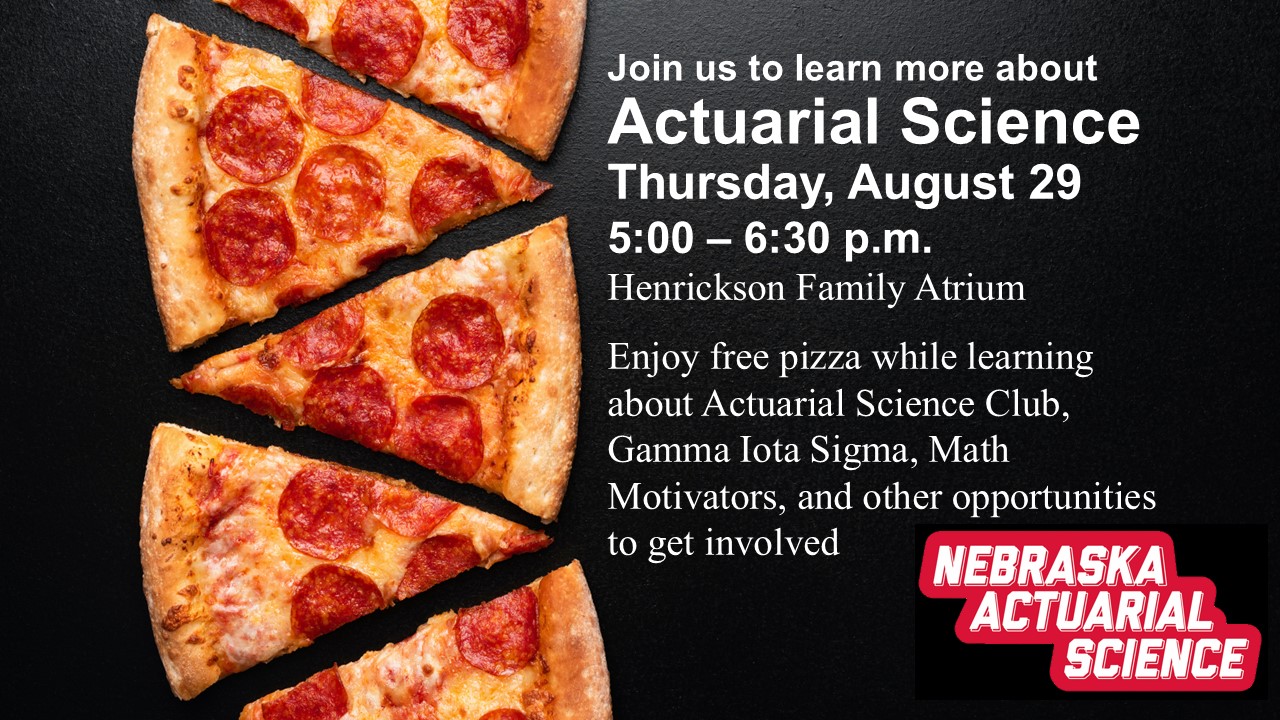 Actuarial Science Fall Fling August 29 | HLH Atrium