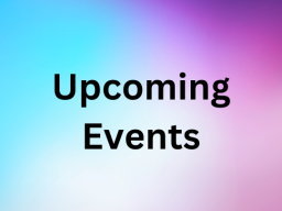 Upcoming Events