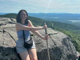 Susanna Aung working as a Bunk Counselor in Sweden, Maine over the summer.