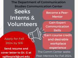 COMM Seeking Interns