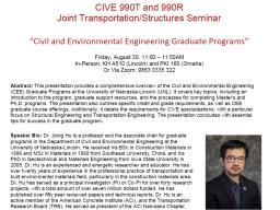 CIVE 990T/990R Seminar Flyer - Aug 30 2024