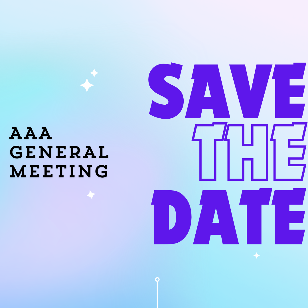 save the date AAA general meeting