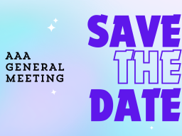 save the date AAA general meeting