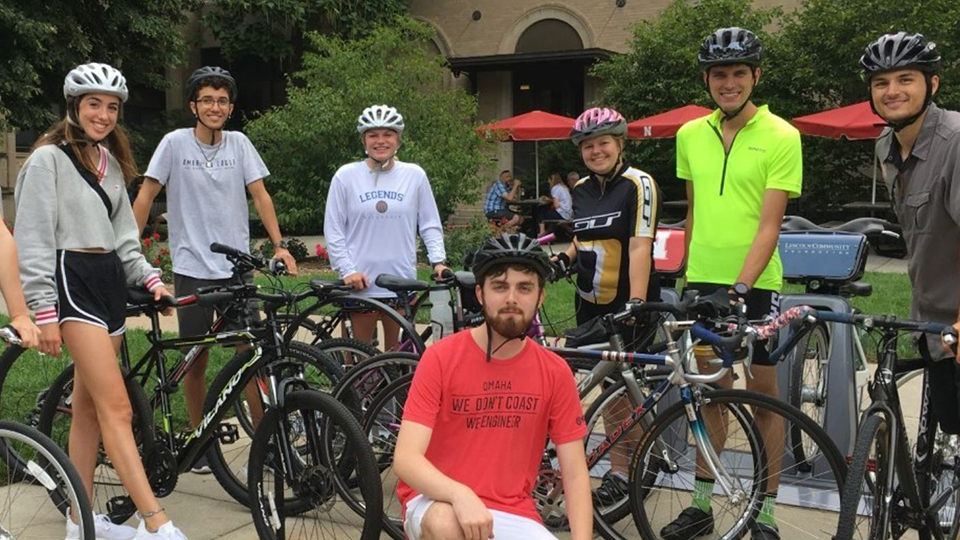 Ice Cream Bike Ride with Campus Recreation's Outdoor Adventures.