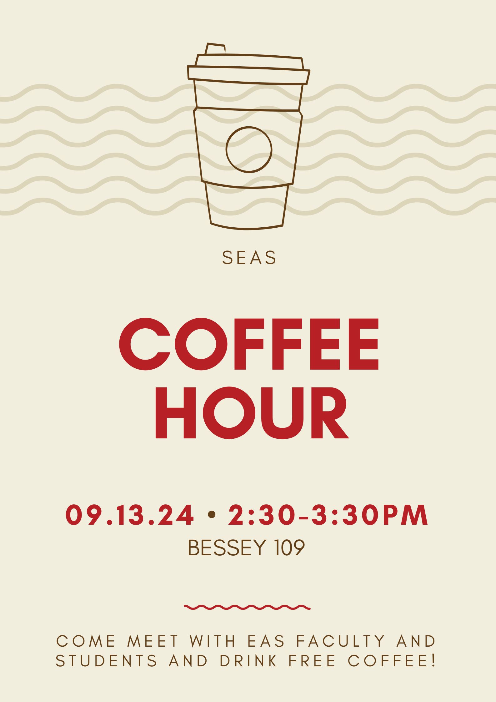 First SEAS Coffee Hour for Fall 2024