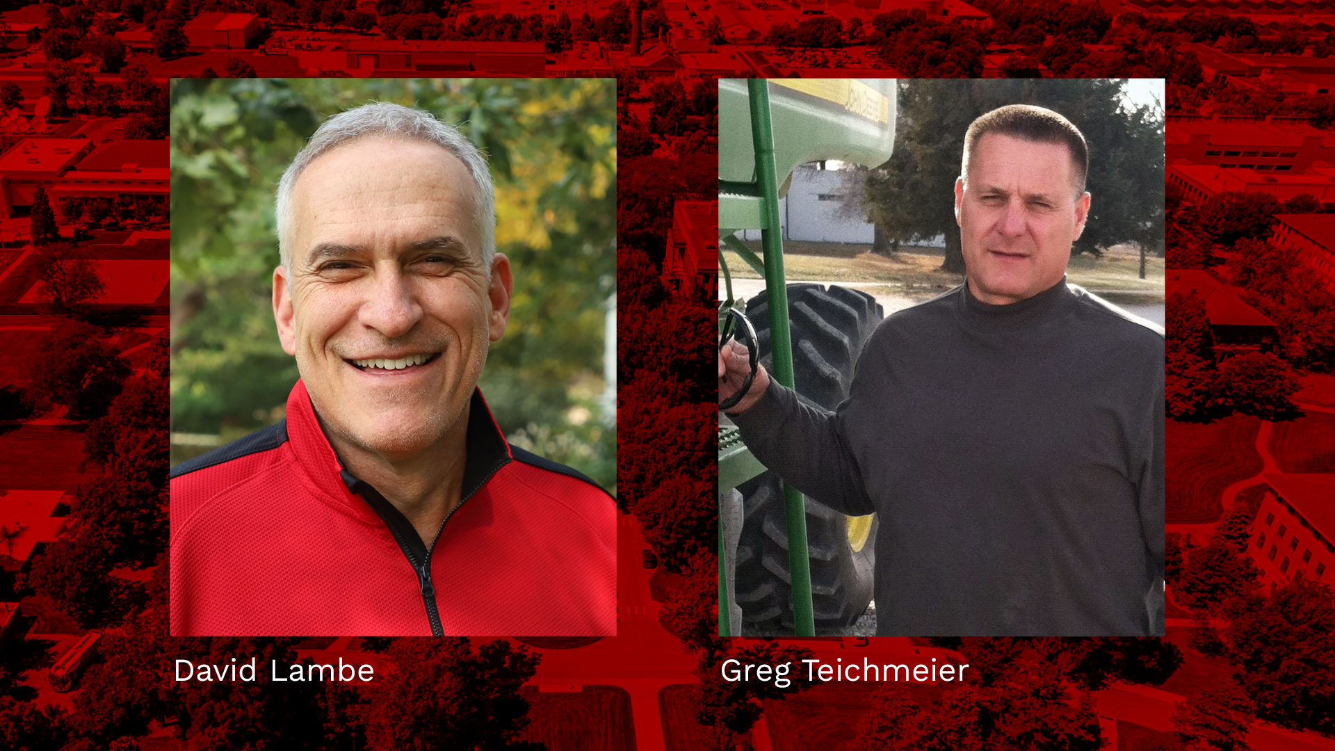 The University of Nebraska–Lincoln honored more than 970 employees for their years of service to the university, including Department of Agronomy and Horticulture's David Lambe and Greg Teichmeier, Sept. 6 at the Coliseum.