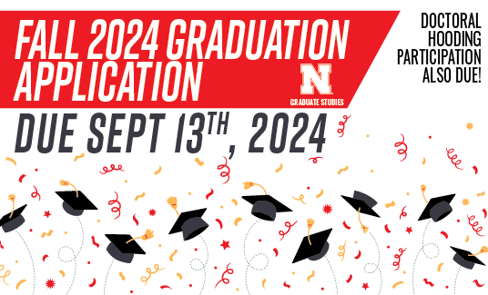  Fall 2024 Application for Graduation Closes Friday September 13