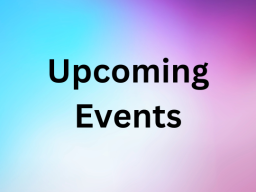 Upcoming Events