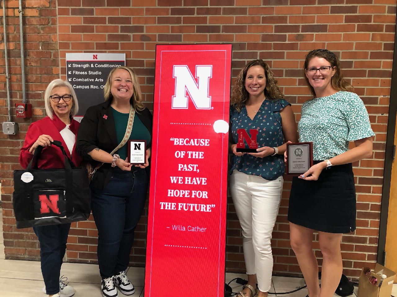 (L–R) Karen Wobig, Hayley Jackson Perez, Jaci Foged and Emily Gratopp