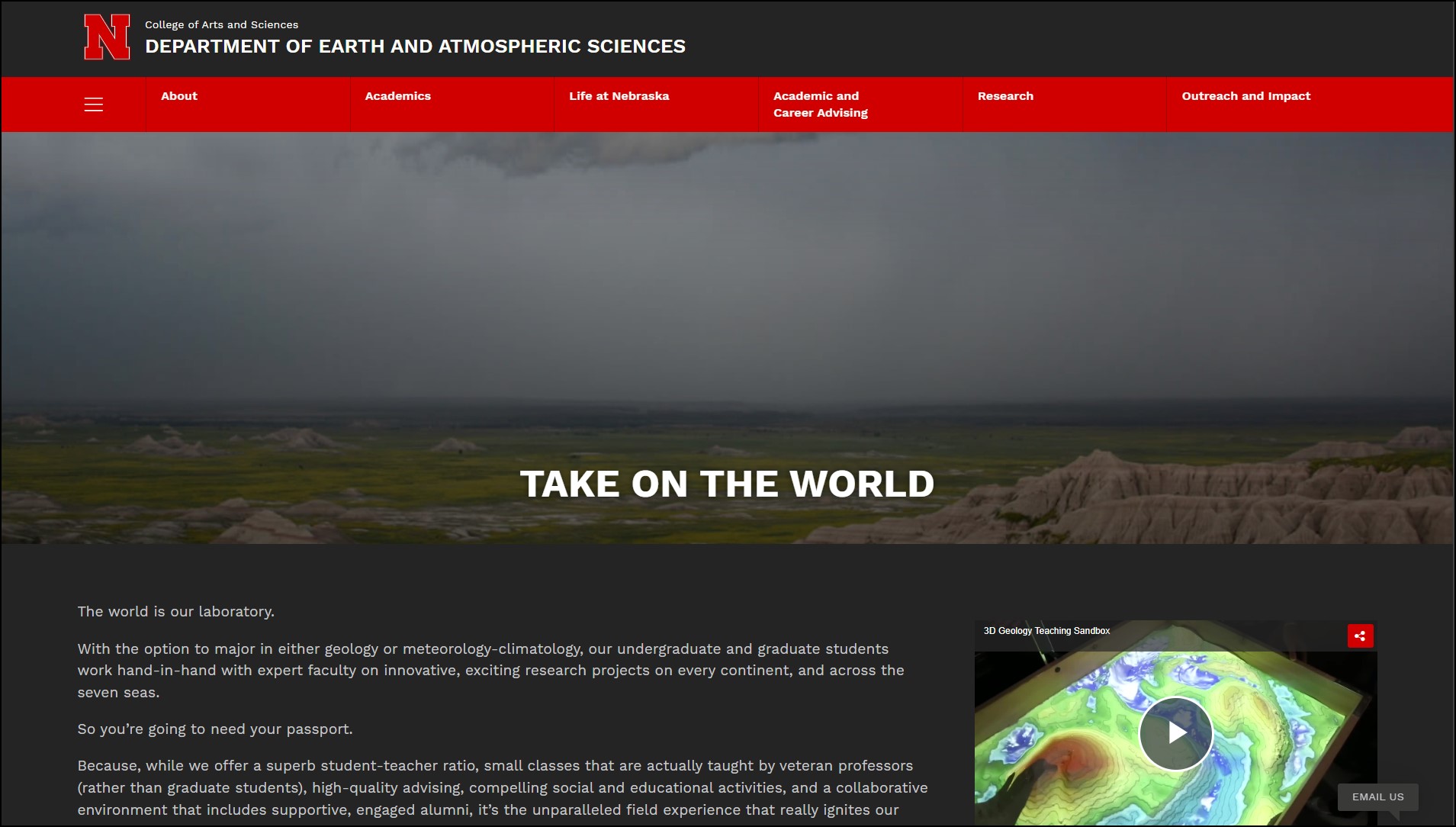 Department of Earth and Atmospheric Sciences