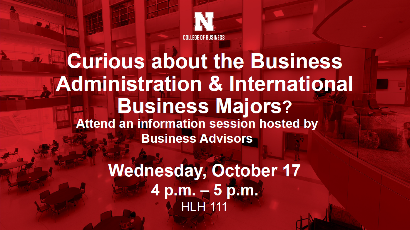 Business Administration & International Business Majors Information Session