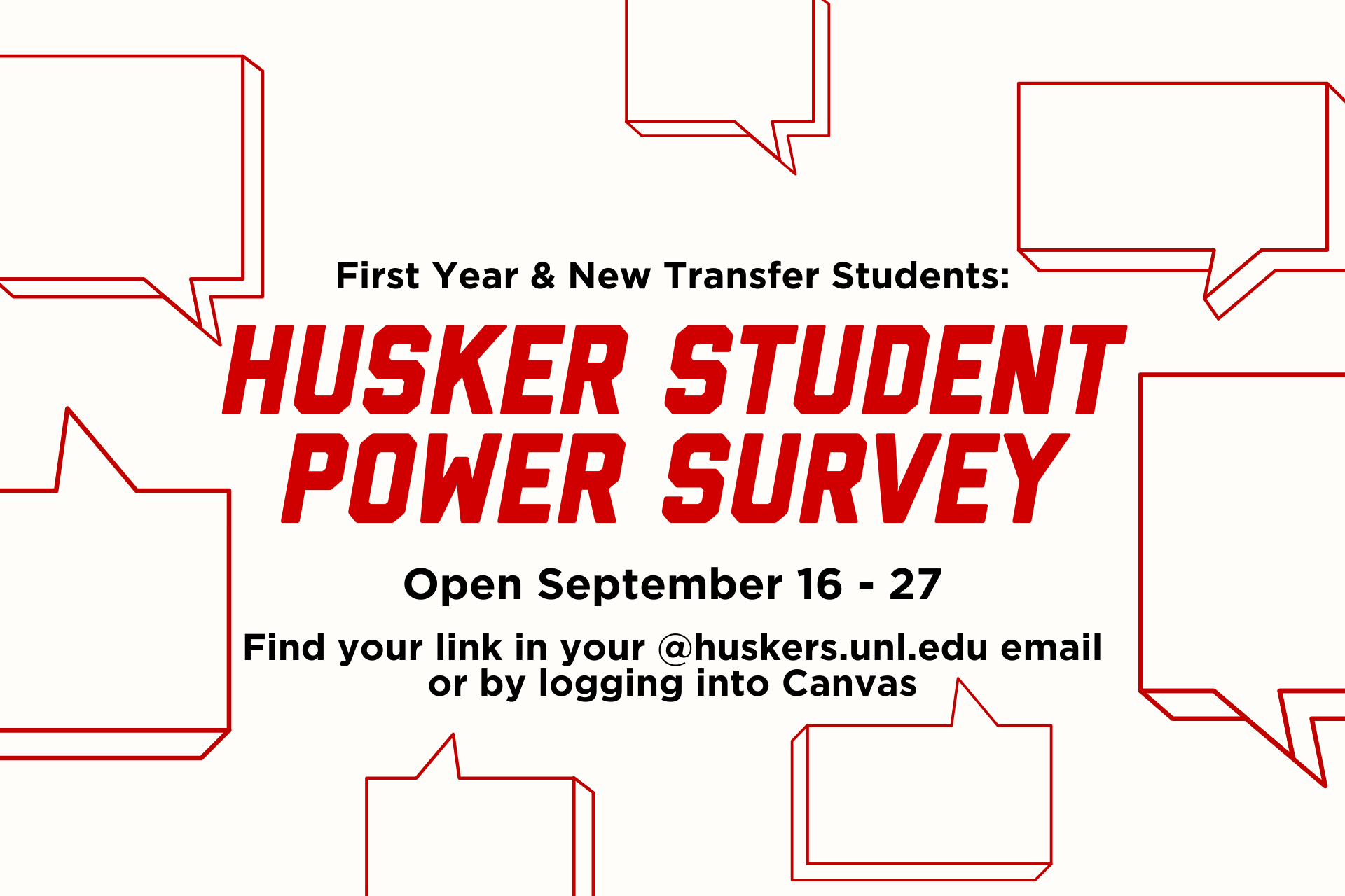 The Husker Student POWER survey will remain open through Sep. 27.