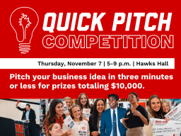 3-2-1 Quick Pitch on Thursday, November 7