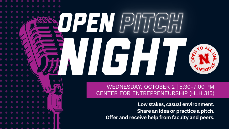 Open Pitch Night on October 2