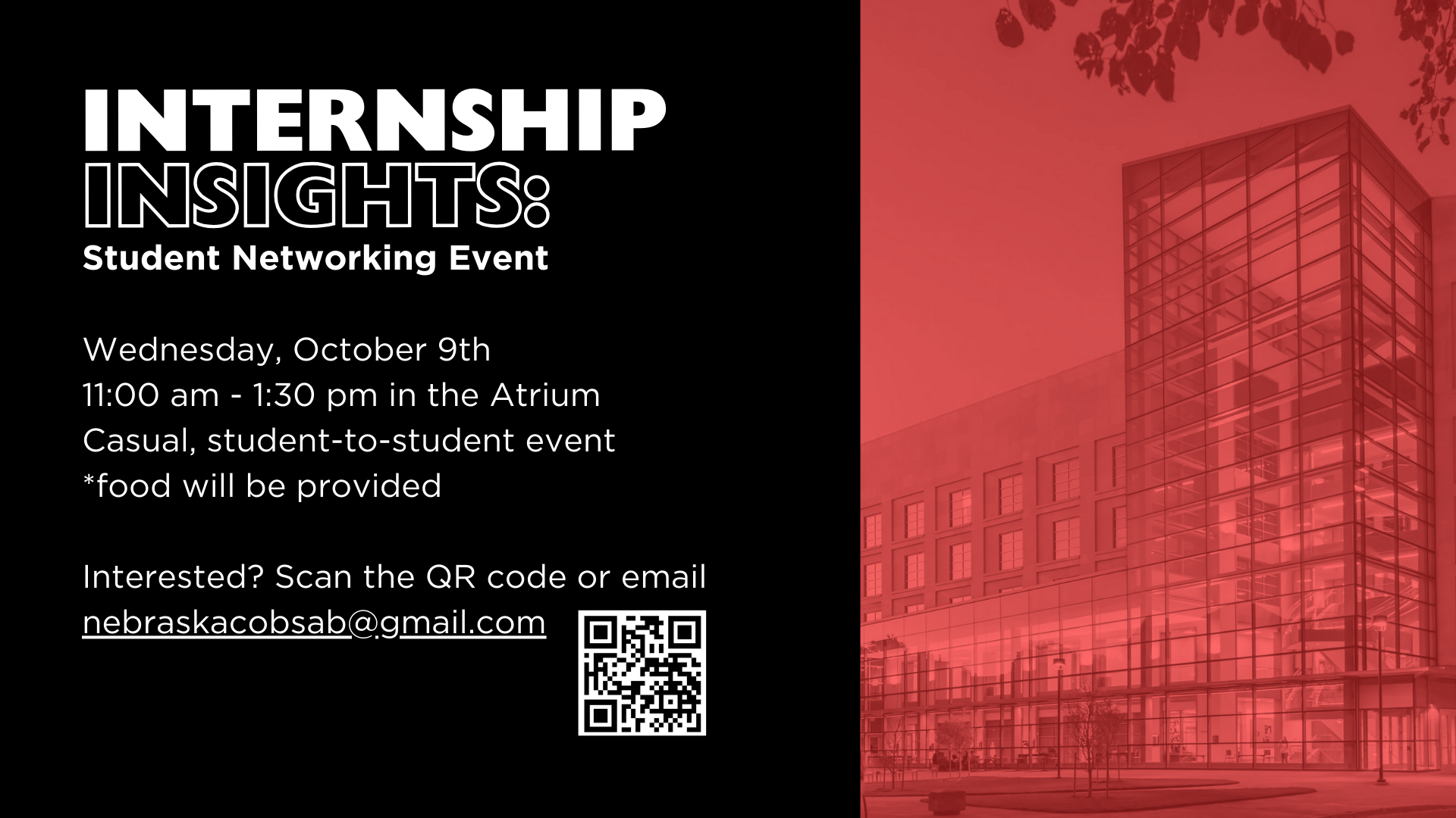 INTERNSHIP INSIGHTS: Student Networking Event 