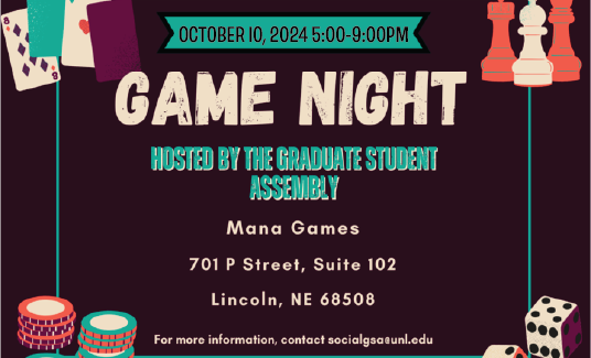 GSA Game Night - Thursday October 10th, 2024