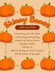 SEAS & AMS Skinny Bones Pumpkin Patch Event