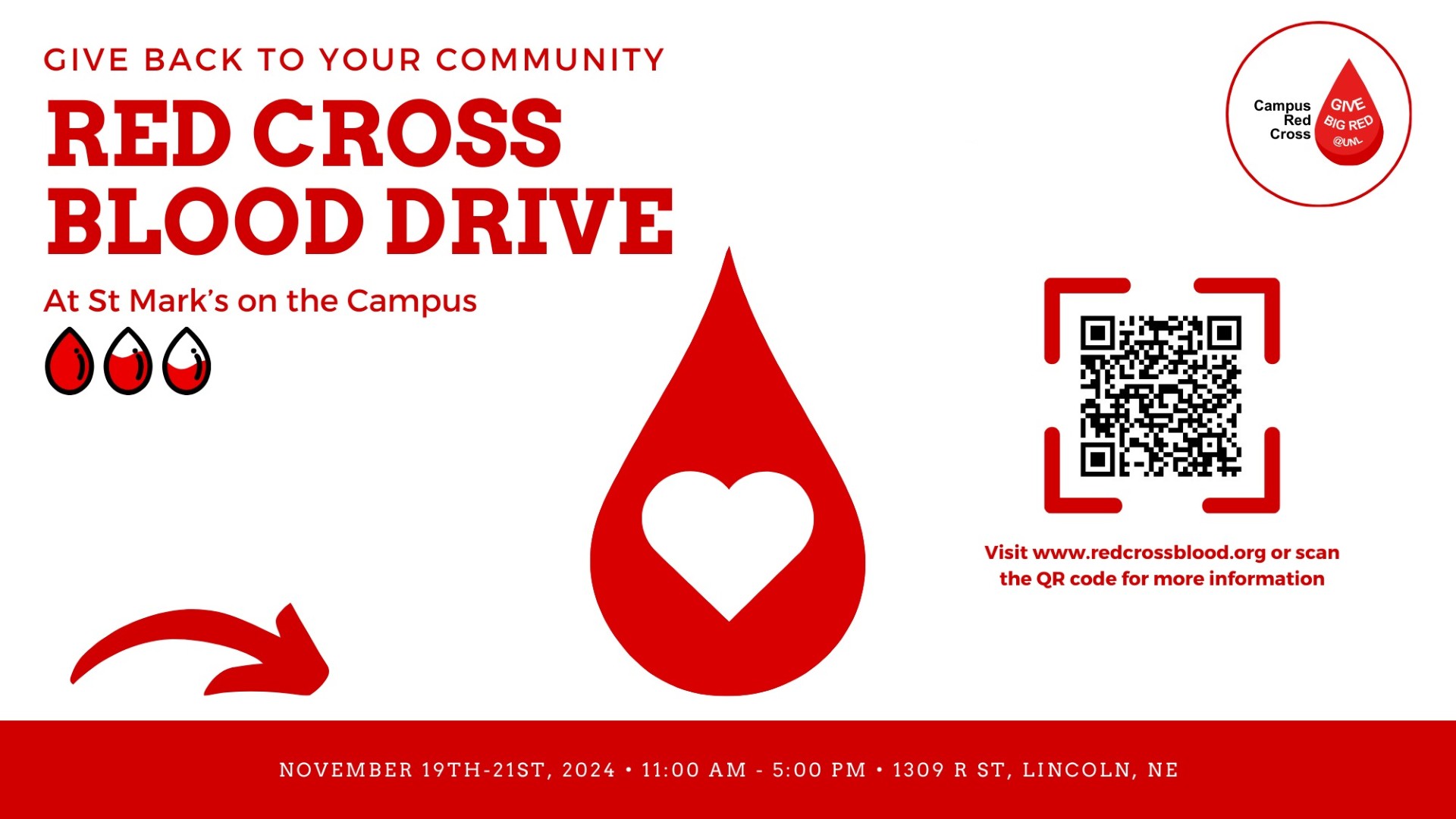 Blood Drive Nov. 19-21 at St. Mark's