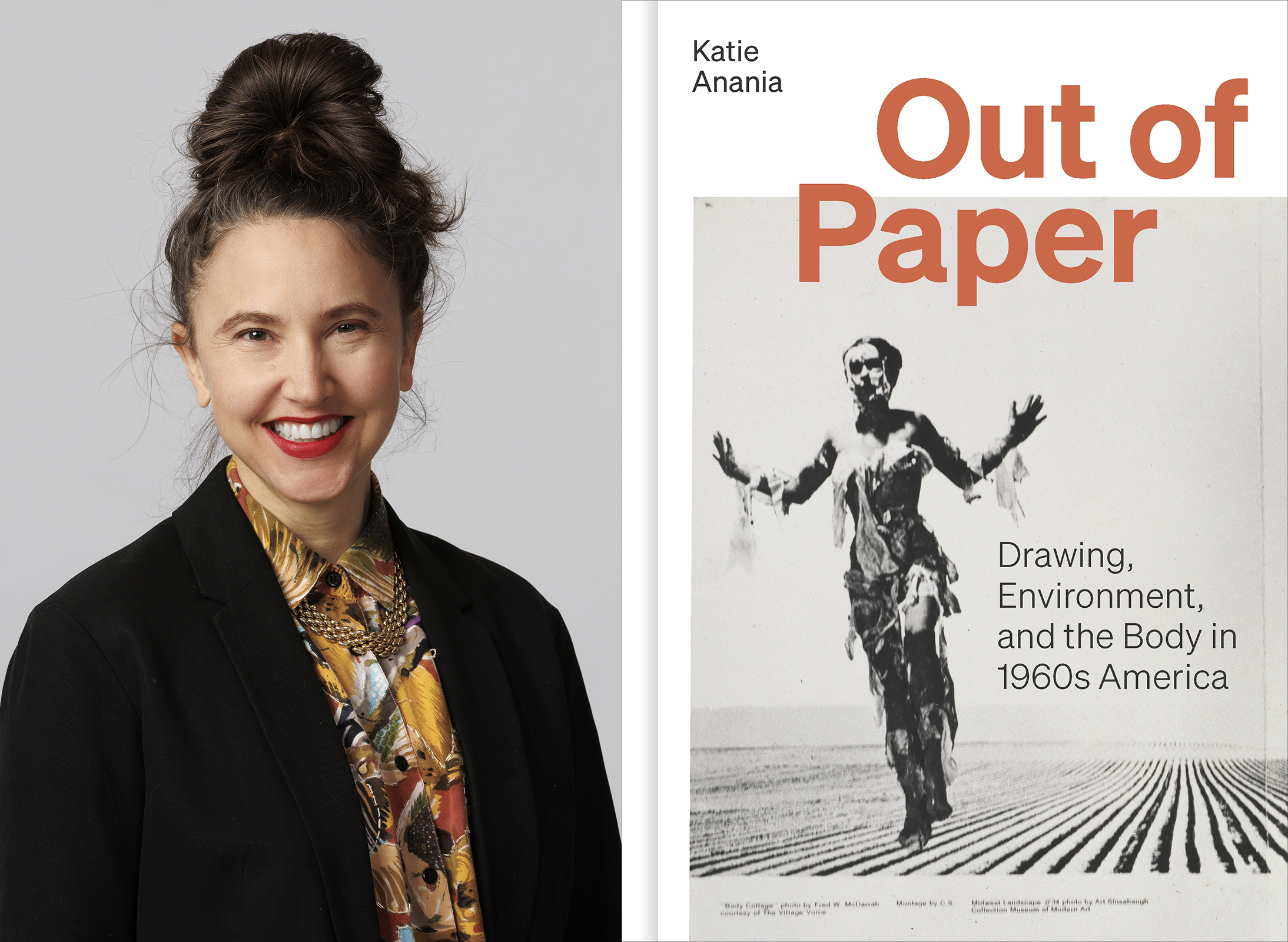 Assistant Professor of Art History Katie Anania has published her first book, "Out of Paper: Drawing, Environment, and the Body in 1960s America."