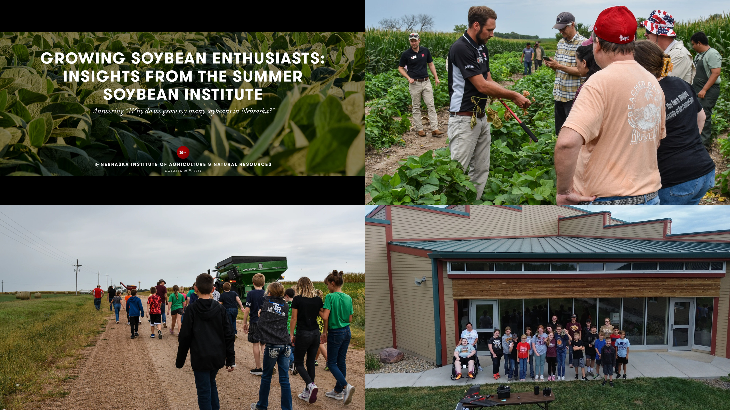 The Nebraska Soybean Board, Agronomy and Horticulture, CASNR’s Education and Career Pathways team, and Nebraska Extension partnered to equip teachers with the tools to answer the soybean question and much more through the Summer Soybean Institute.