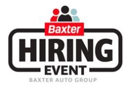 Baxter Auto Group Hiring Event!