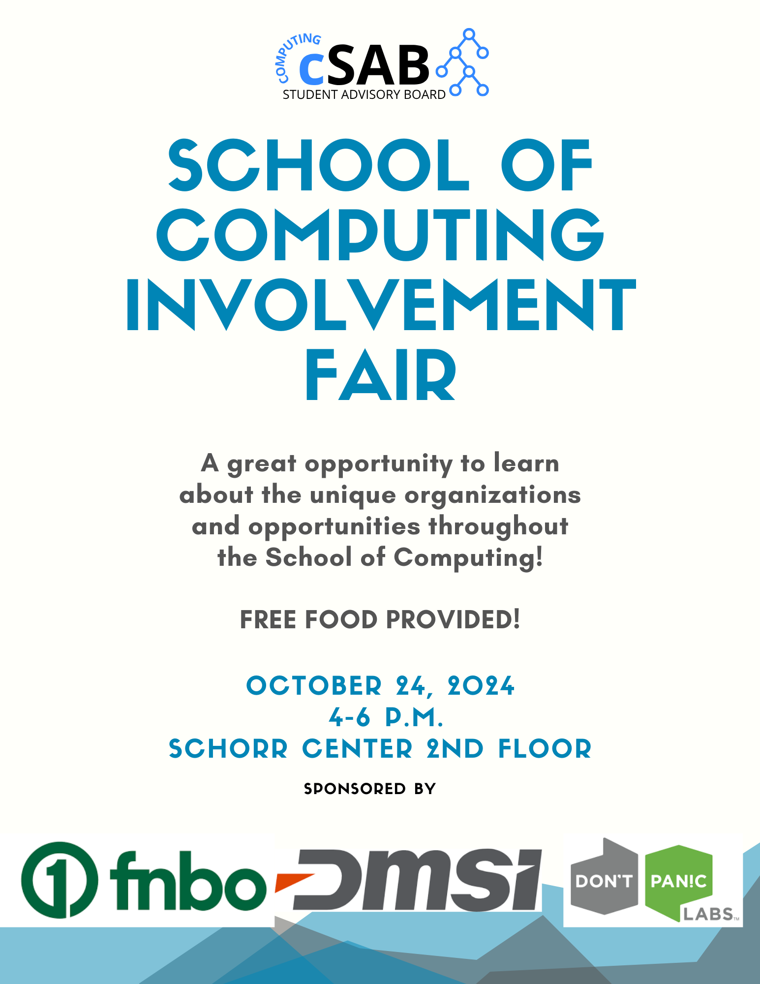 School of Computing Involvement Fair