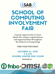 School of Computing Involvement Fair