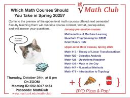 Math Club: Spring 2025 Course Preview Event