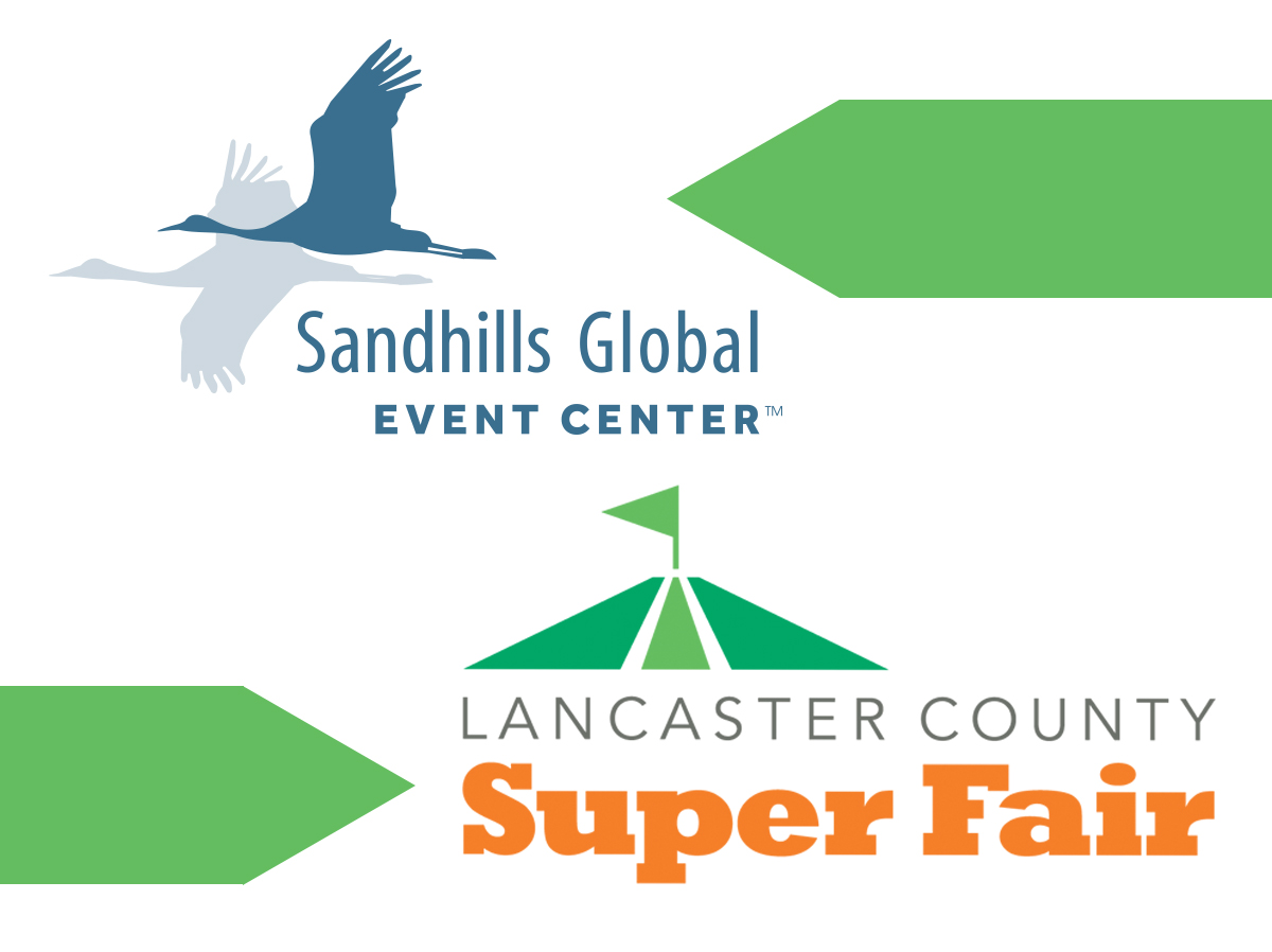 Sandhills Global Event Center and Lancaster County Super Fair Logos