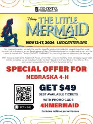 The Little Mermaid discount tickets at the Lied Center for the Performing Arts