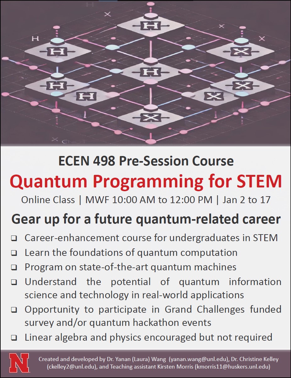 ECEN 498 Pre-Session Course: Quantum Programming for STEM