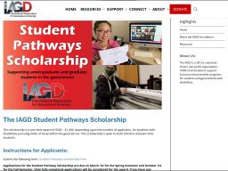 International Association for Geoscience Diversity (IAGD) Student Pathways Scholarship